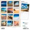Beaches | 2026 12 x 24 Inch (Hanging) Monthly Square Wall Calendar | Foil Stamped Cover